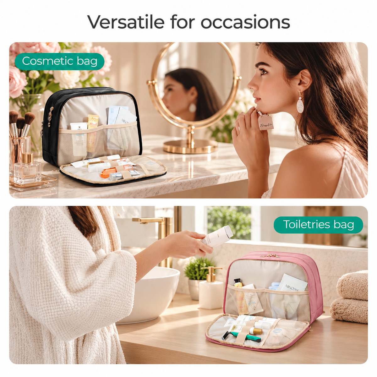 ModernNest Large Travel Toiletry Organizer