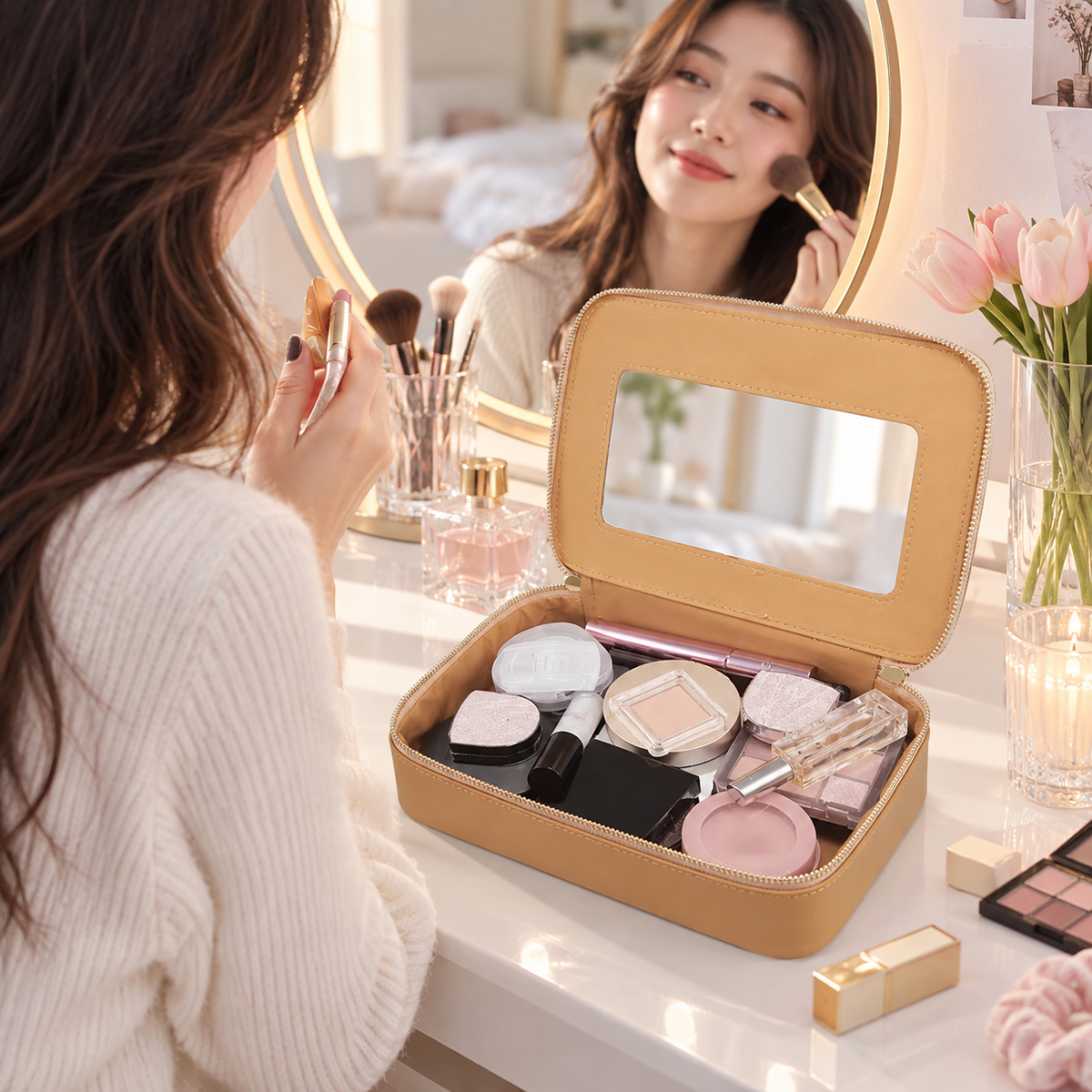 ModernNest Clear Cosmetic Organizer